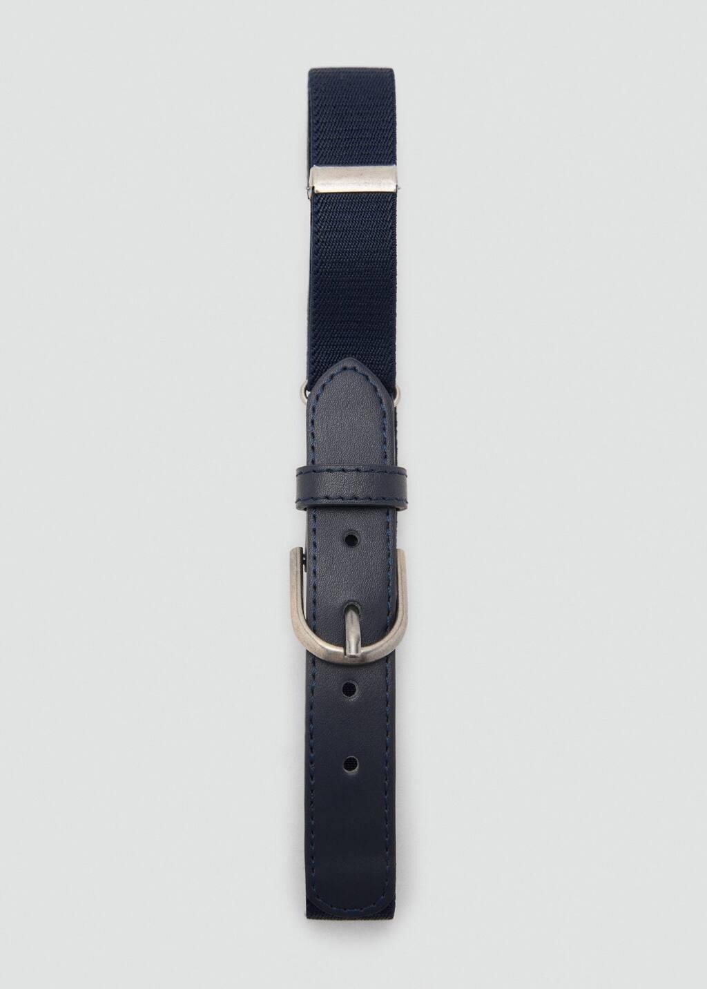 NAVY Elastic belt, Baby Boy, Navy, large image number 1