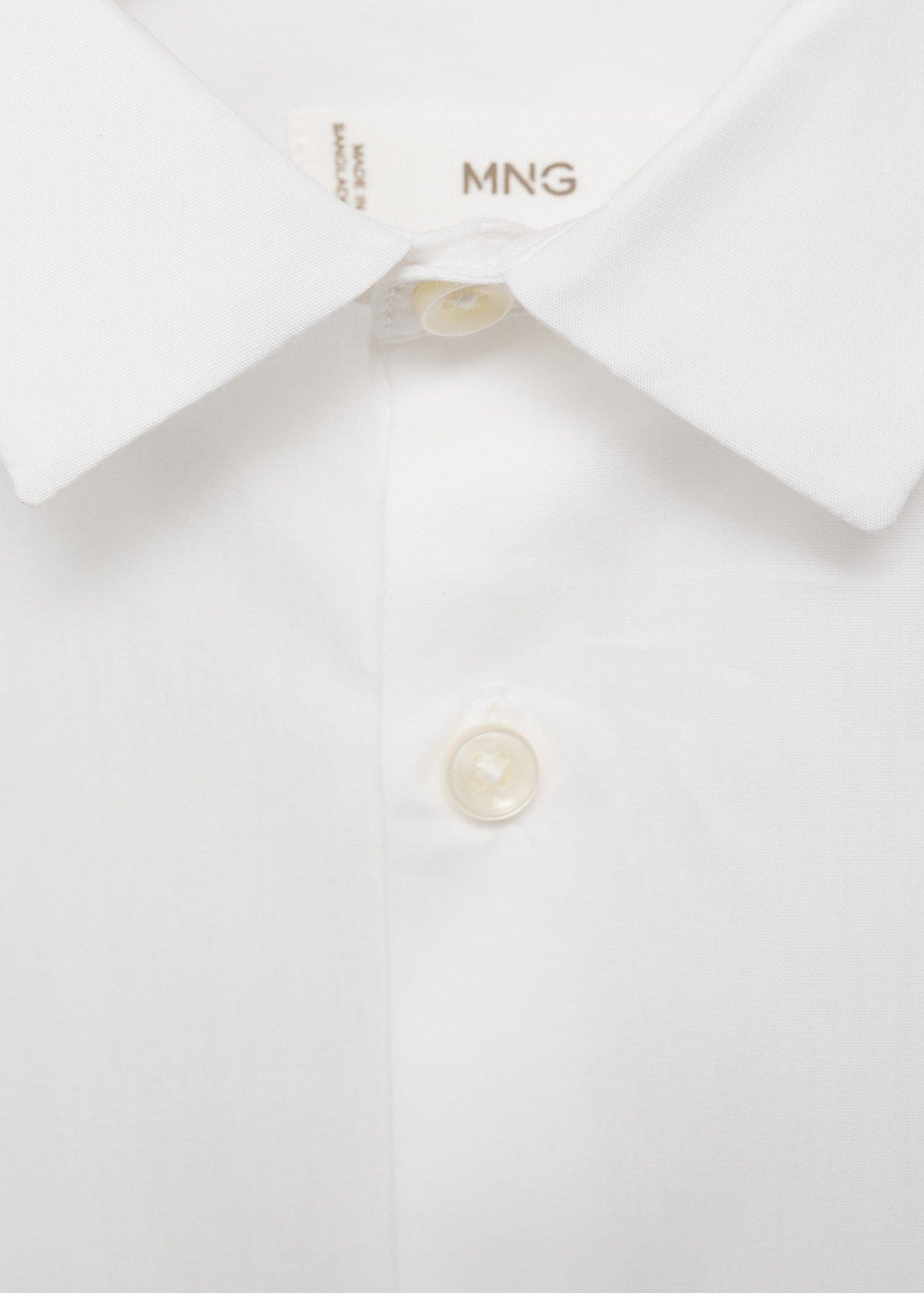 White Oxford Cotton Shirt, Kids Boy, White, large image number 8