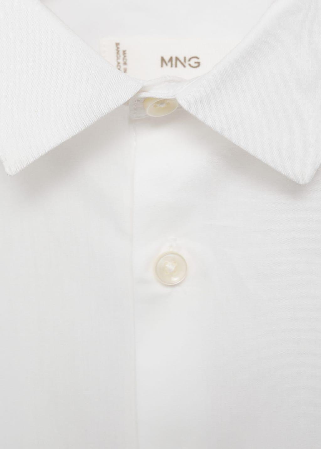 White Oxford Cotton Shirt, Kids Boy, White, large image number 9