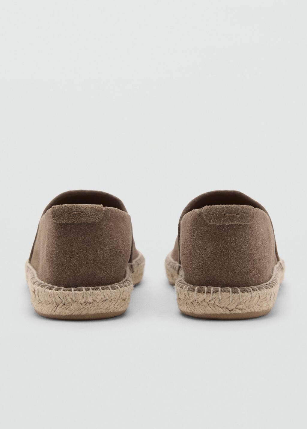 MEDIUM BROWN Jute suede espadrilles, , large image number 1