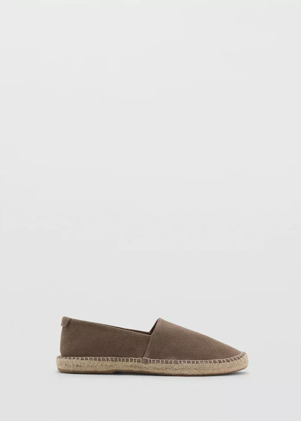 MEDIUM BROWN Jute suede espadrilles, , large image number 3