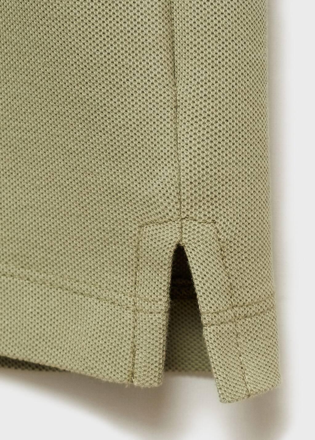 Khaki Regular-Fit Cotton Pique Polo Shirt, Beige - Khaki, large image number 9