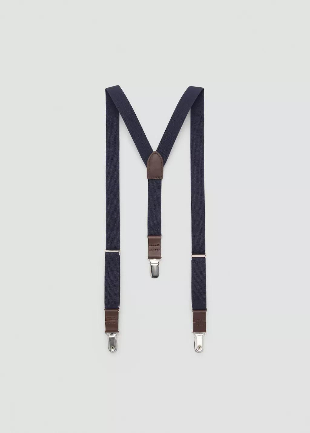 NAVY Adjustable elastic braces, Baby Boy, Navy, large image number 3