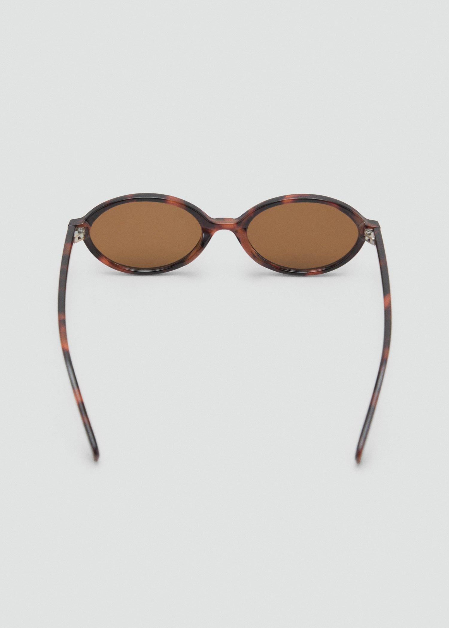 Brown Thin-Frame Sunglasses, Dark Brown, large image number 1