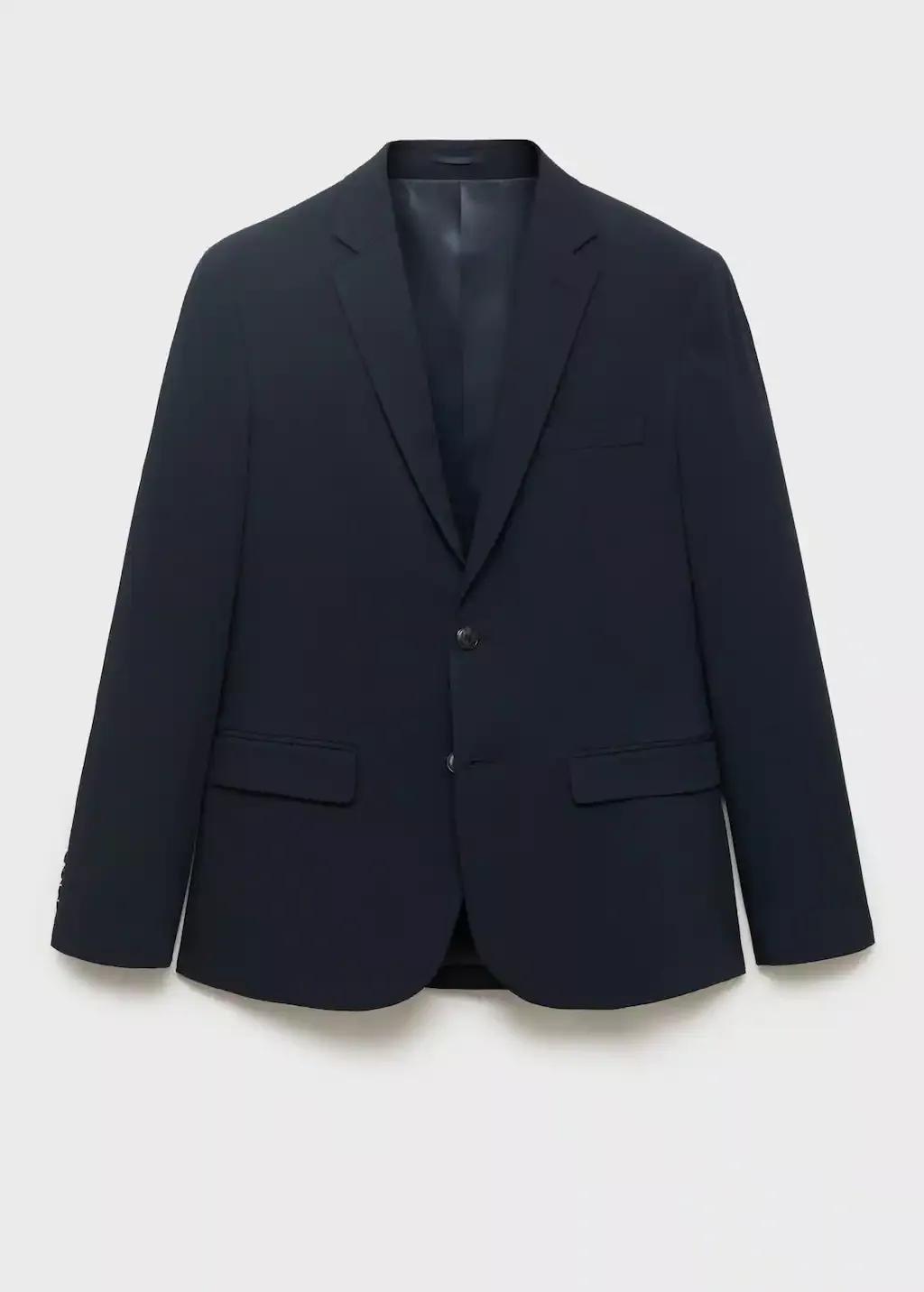 NAVY Super slim-fit suit jacket in stretch fabric, , large image number 0