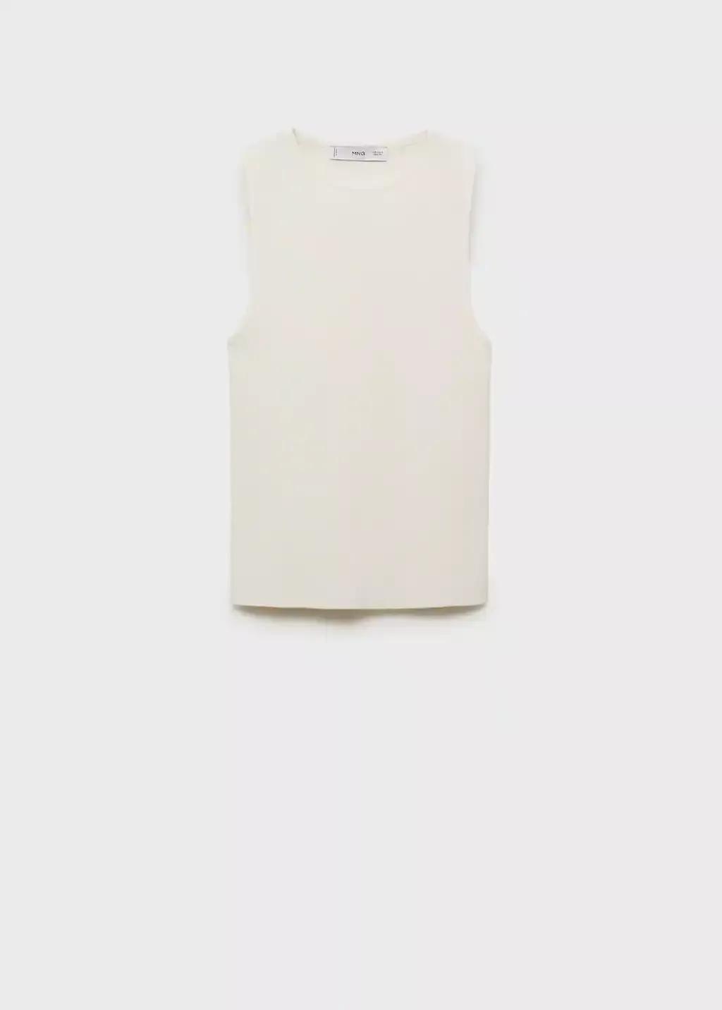 LIGHT BEIGE Fine-knit top, , large image number 3