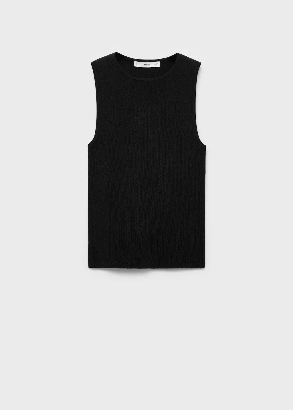 BLACK Fine-knit top, , large image number 3