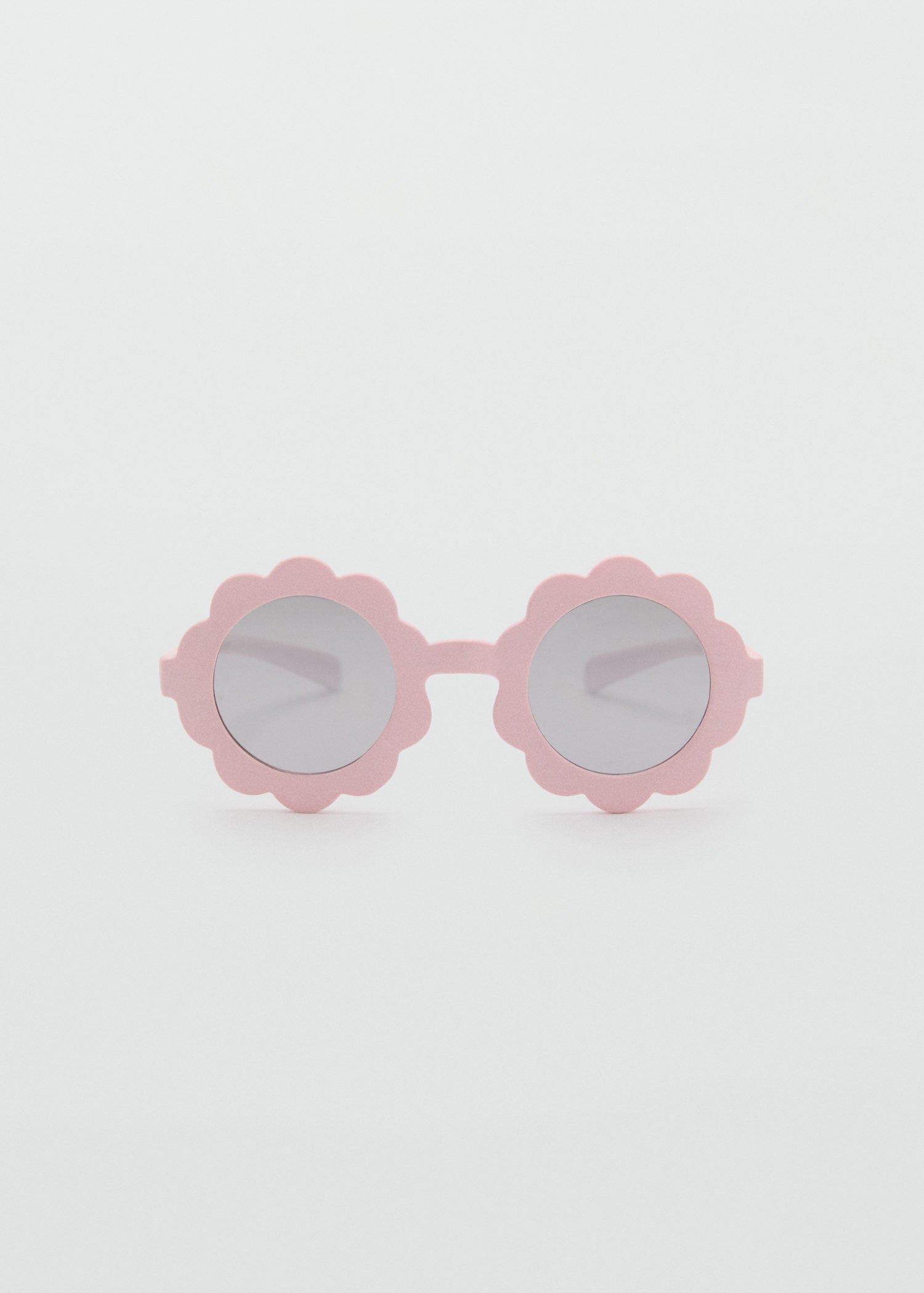 Pink Flower Sunglasses, Baby Girls, Light-Pastel Pink, large image number 2