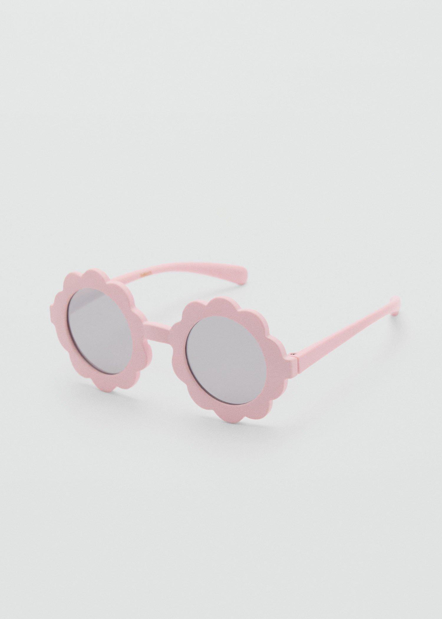 Pink Flower Sunglasses, Baby Girls, Light-Pastel Pink, large image number 3