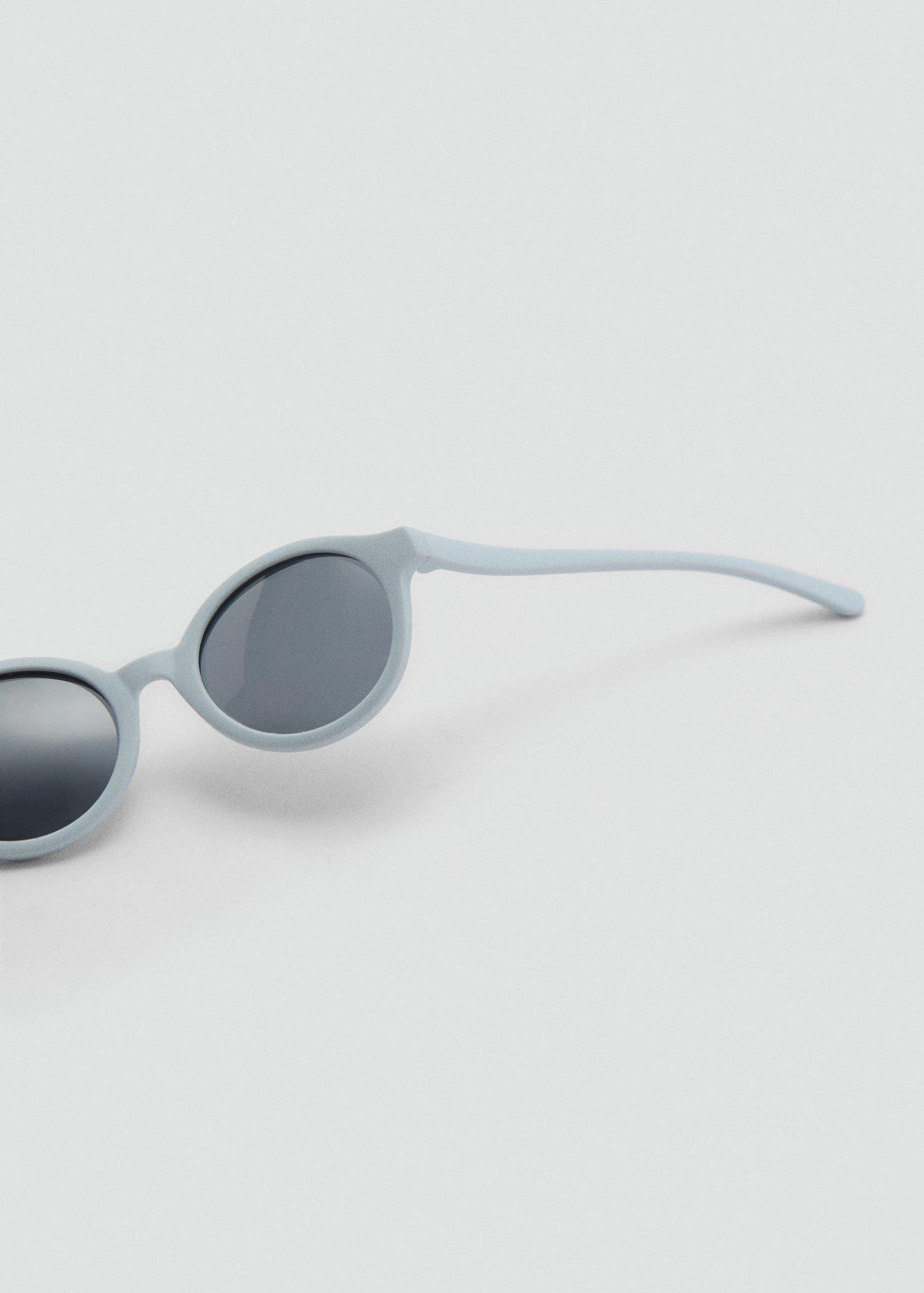 Blue Round-Framed Sunglasses, Baby Boys, Medium Blue, large image number 0