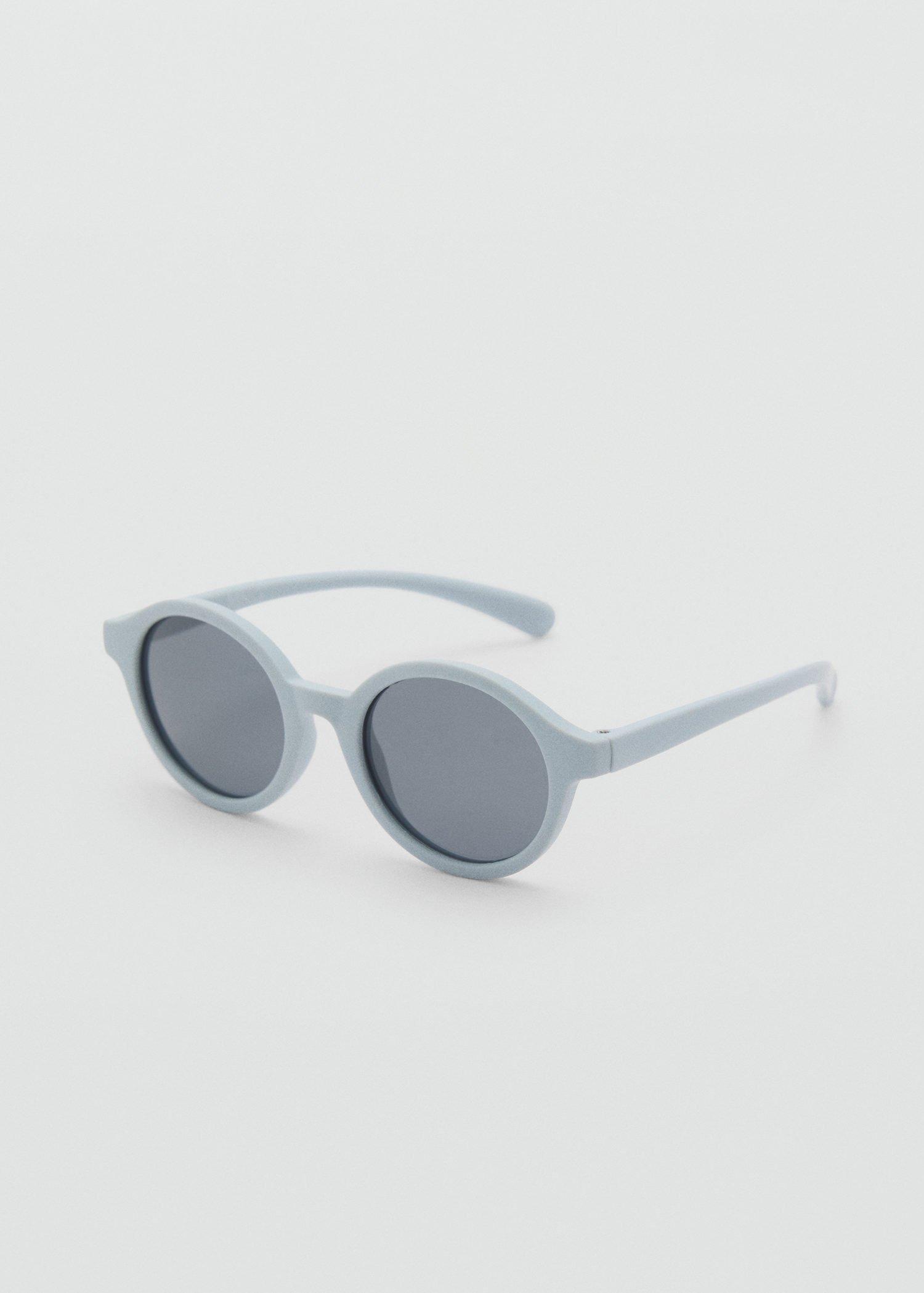 Blue Round-Framed Sunglasses, Baby Boys, Medium Blue, large image number 2