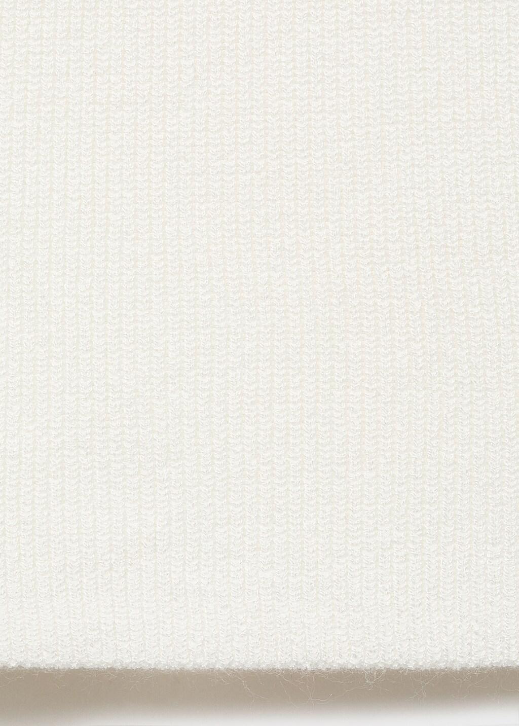 Beige Knitted Top With Contrasting Piping, 0201_05, large image number 11