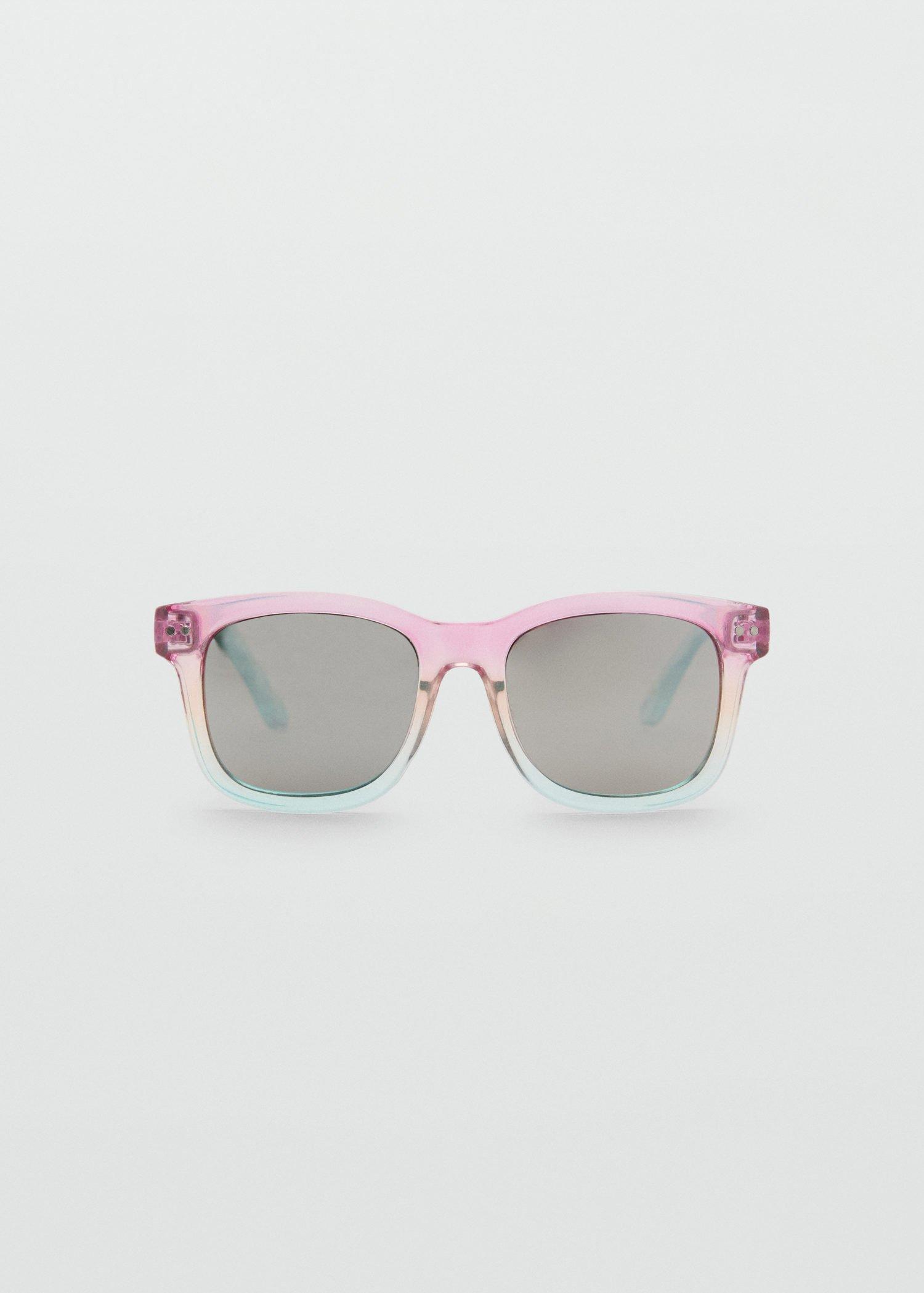 Green Square Sunglasses, Kids Girls, Turquoise - Aqua, large image number 0