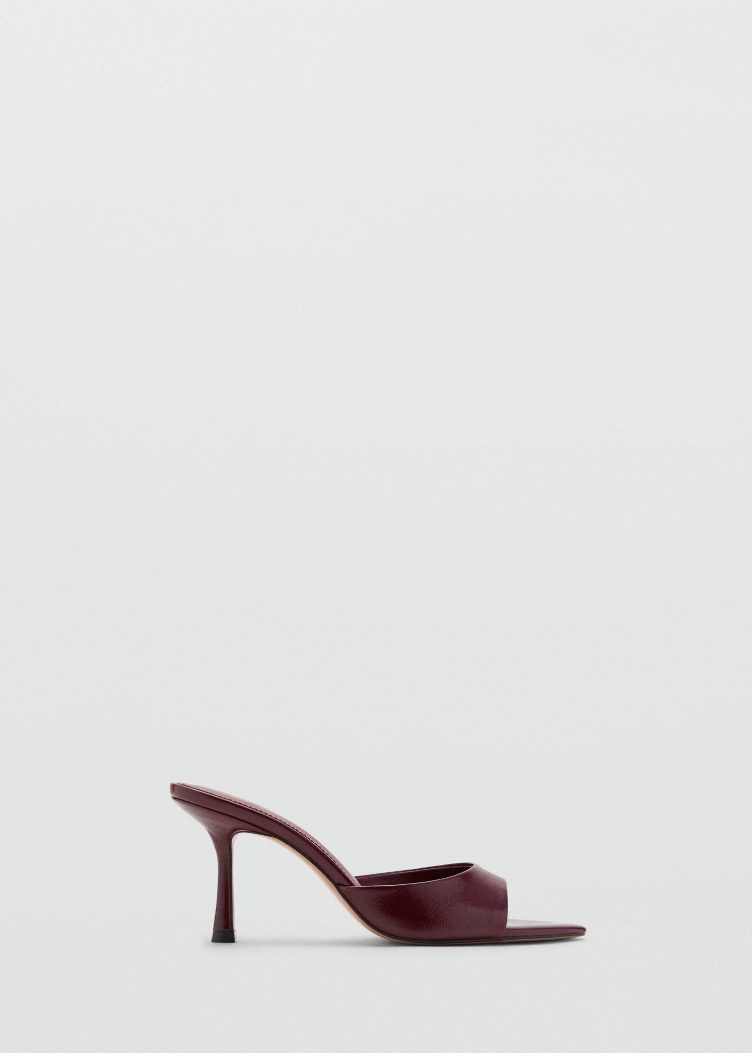 Red Pointed Heel Sandals, , large image number 3