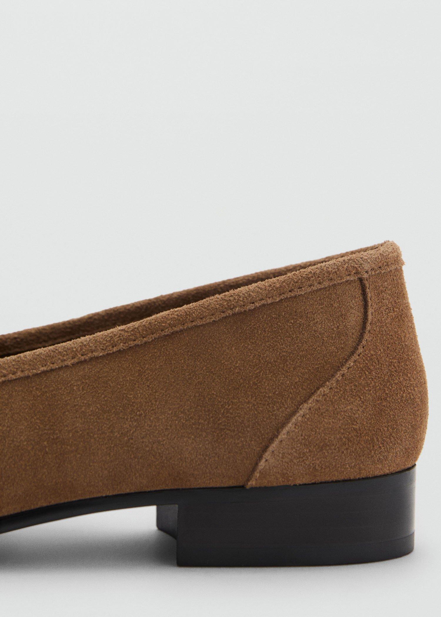 Brown Suede Moccasins With Buckle, , large image number 4