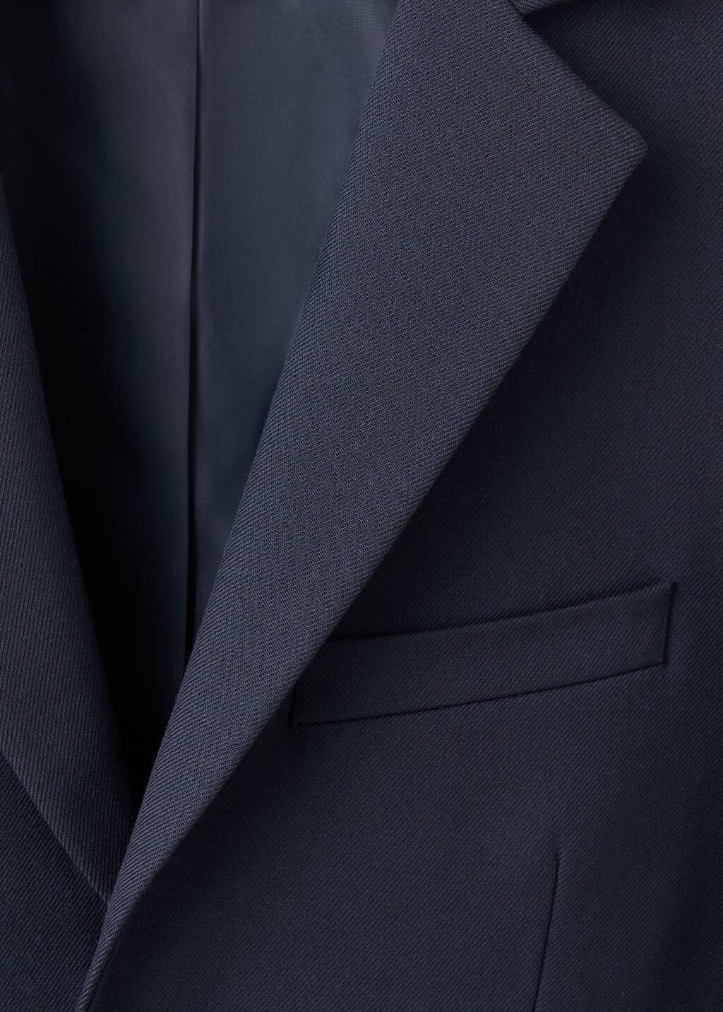 Navy Essential Cotton-Blend Blazer, Kids Boy, Navy, large image number 1