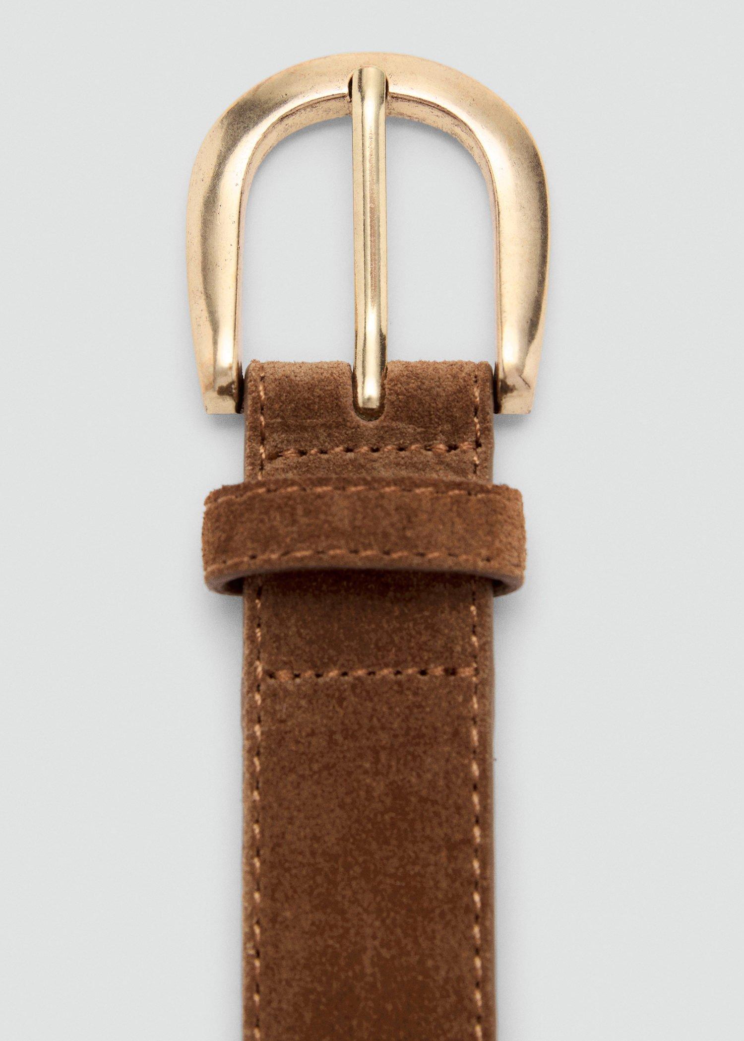 Brown Suede Belt, , large image number 3