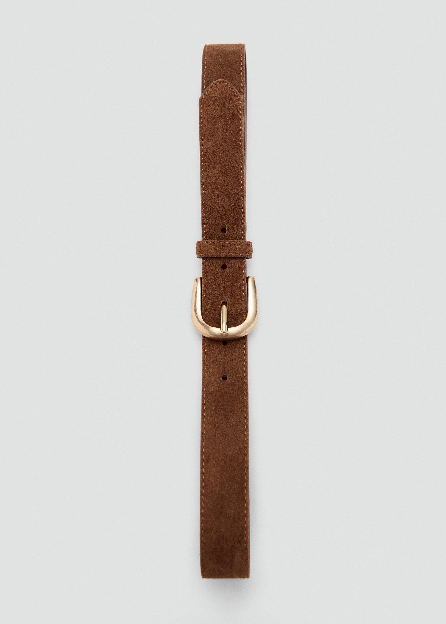 Brown Suede Belt, , large image number 5