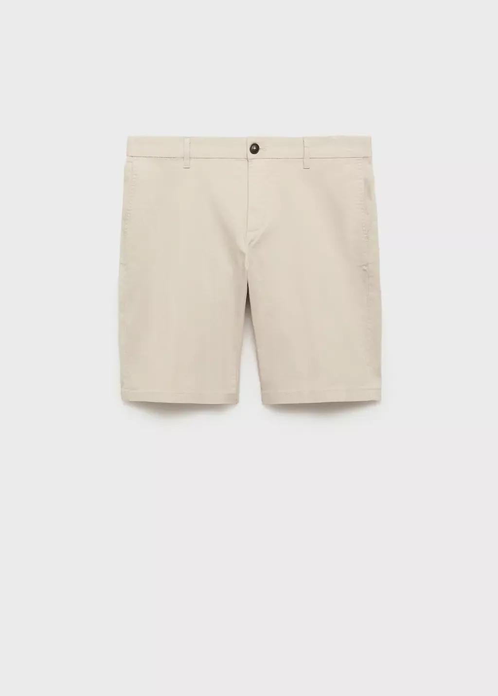 LIGHT BEIGE Slim-fit chino cotton bermuda shorts, Light Beige, large image number 3