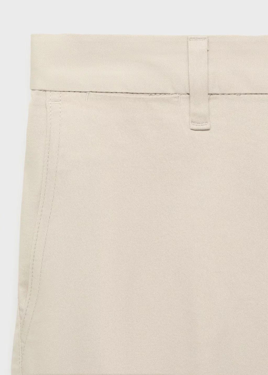 LIGHT BEIGE Slim-fit chino cotton bermuda shorts, Light Beige, large image number 5