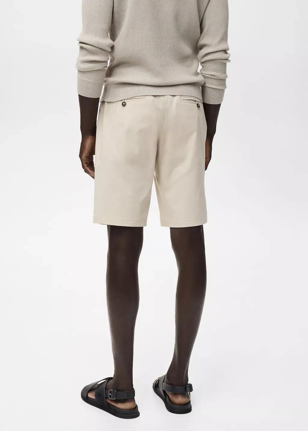 LIGHT BEIGE Slim-fit chino cotton bermuda shorts, Light Beige, large image number 6