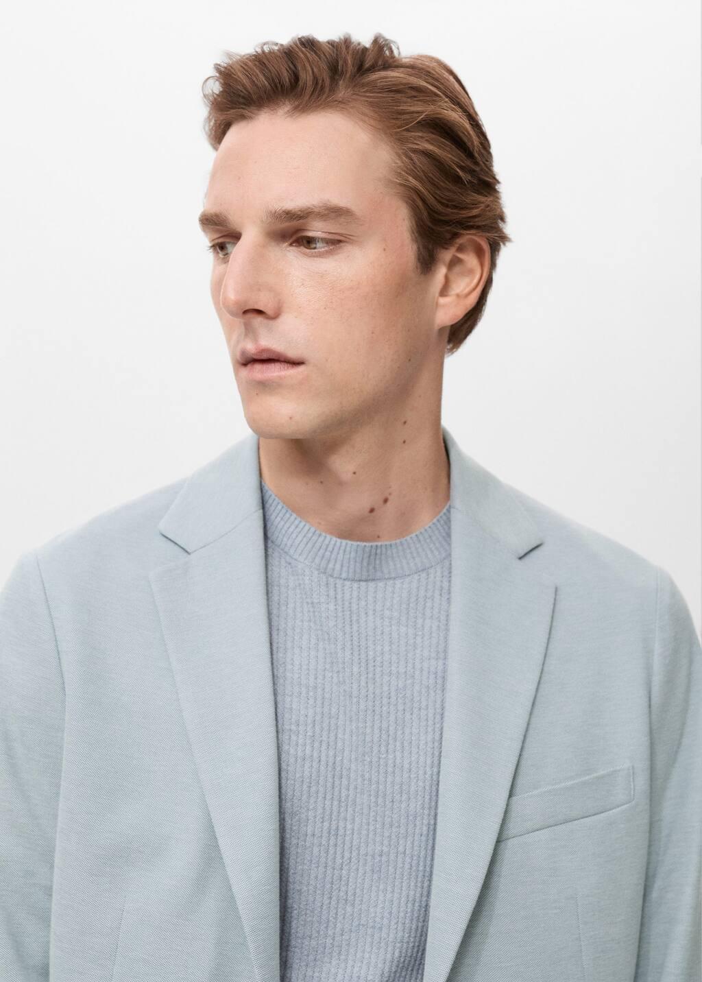Blue Verner Slim-Fit Cotton Jacket, , large image number 1