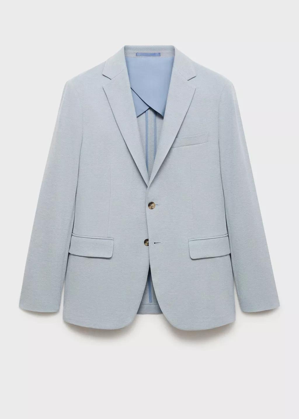 Blue Verner Slim-Fit Cotton Jacket, , large image number 3