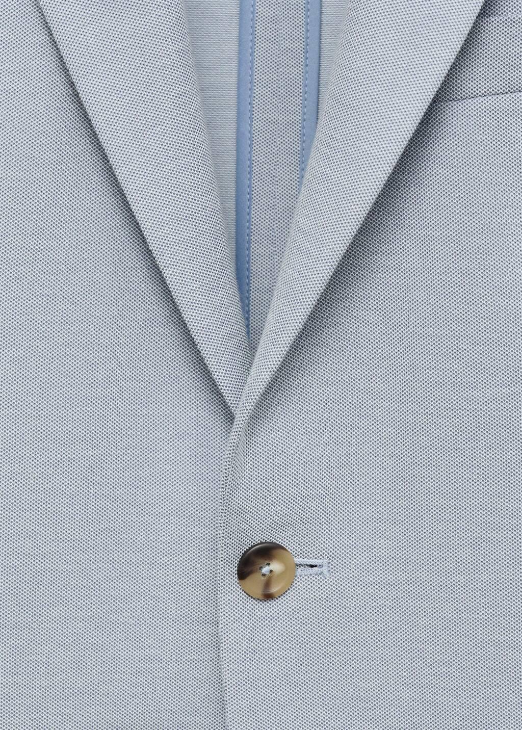 Blue Verner Slim-Fit Cotton Jacket, , large image number 4