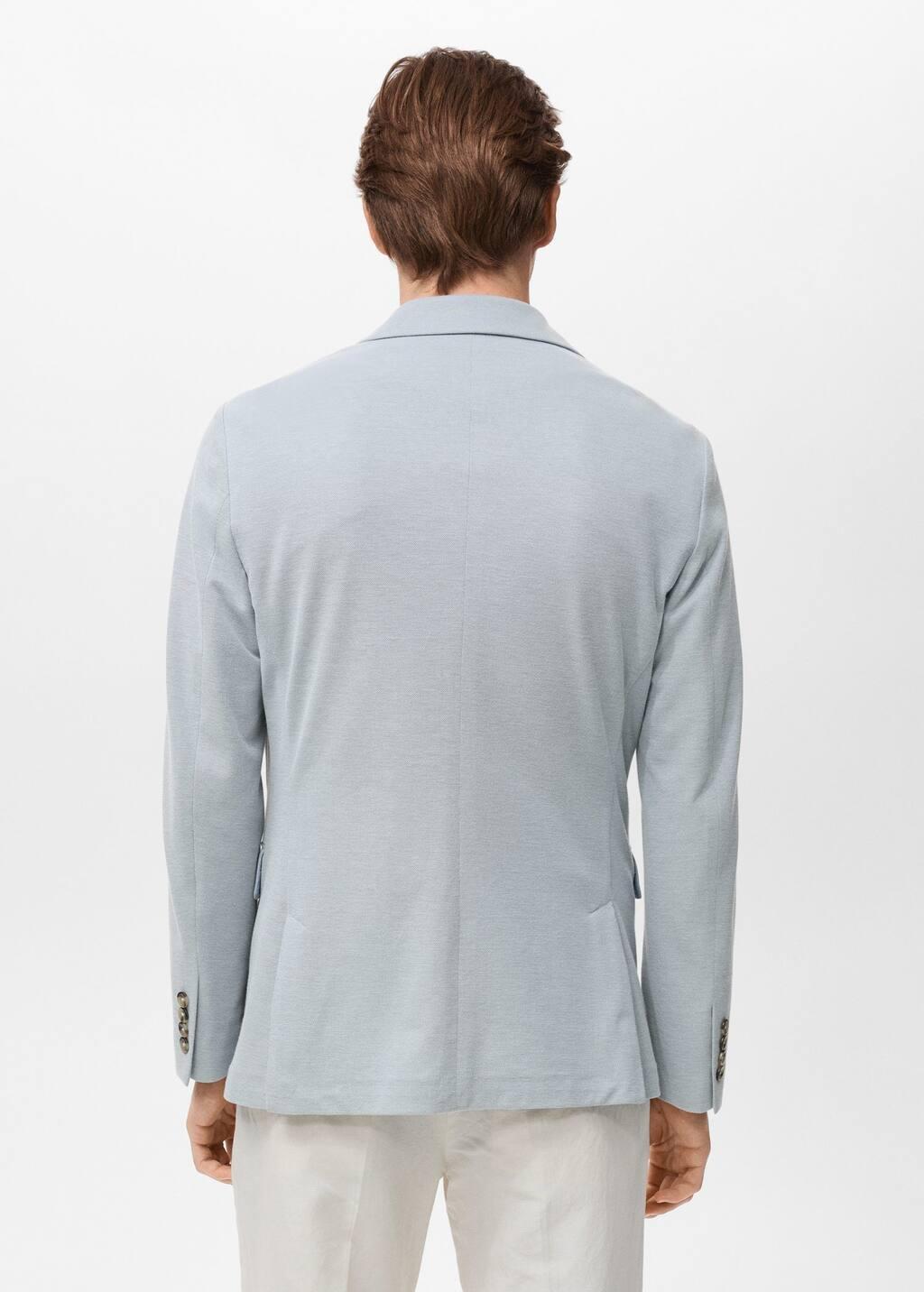 Blue Verner Slim-Fit Cotton Jacket, , large image number 5