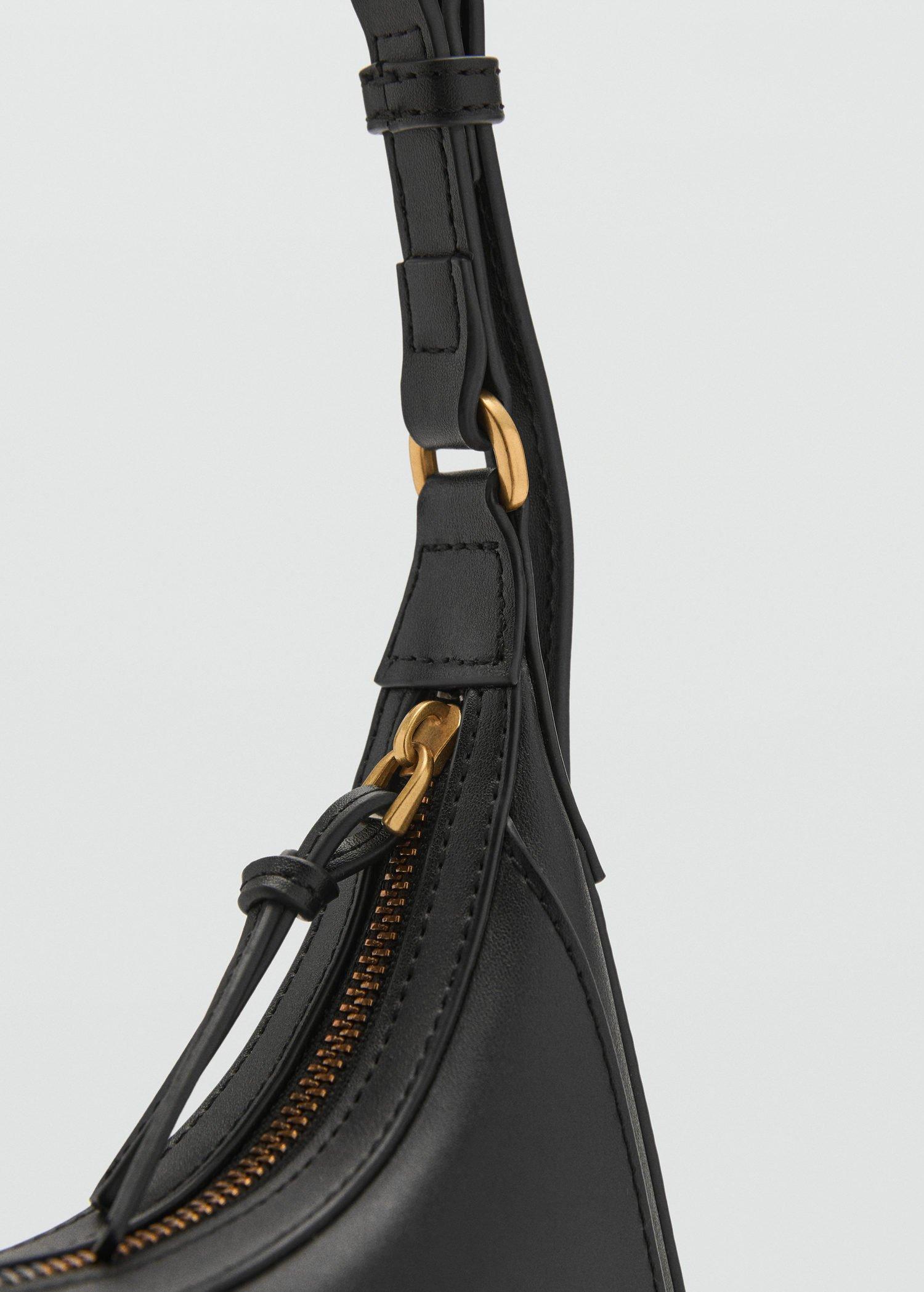 Black Oval Shoulder Bag, 0201_99, large image number 5
