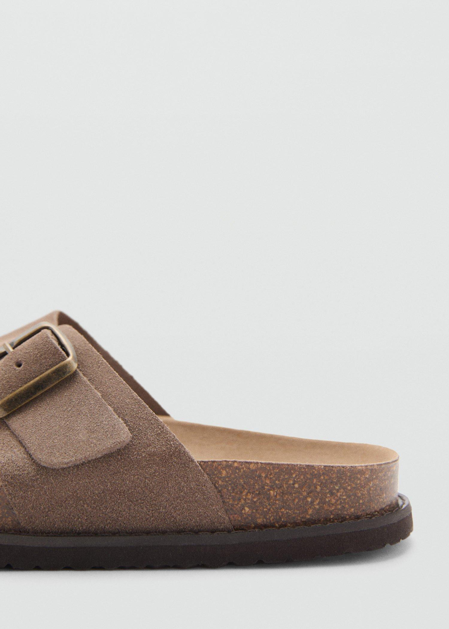 Brown Buckles Leather Sandal, , large image number 4