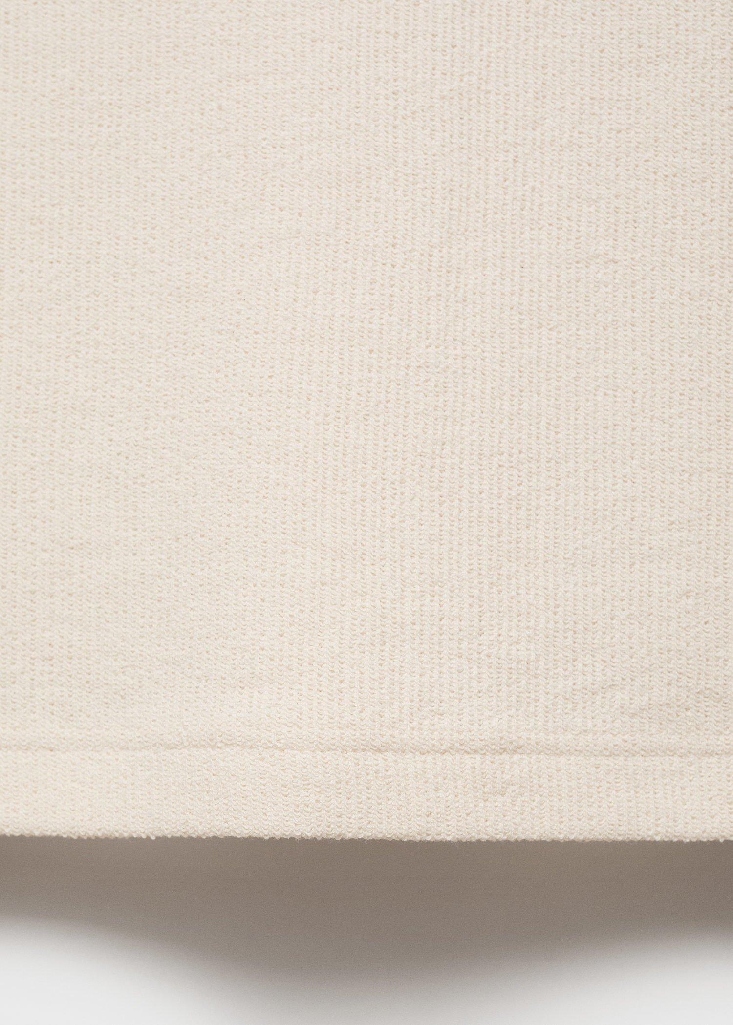 Beige Regular-Fit Textured Polo Shirt, , large image number 7