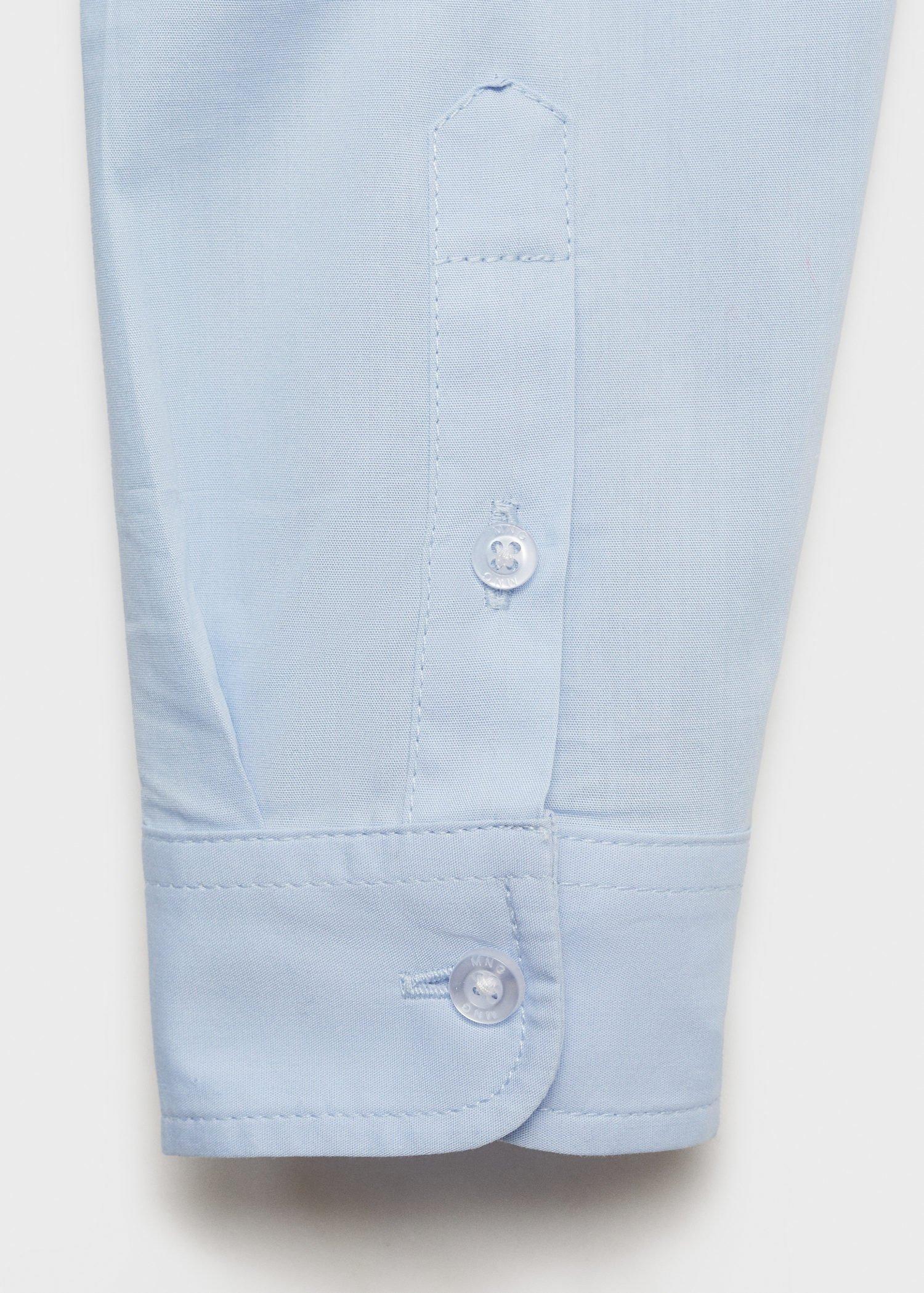 Blue Oxford Cotton Shirt, Kids Boys, , large image number 4