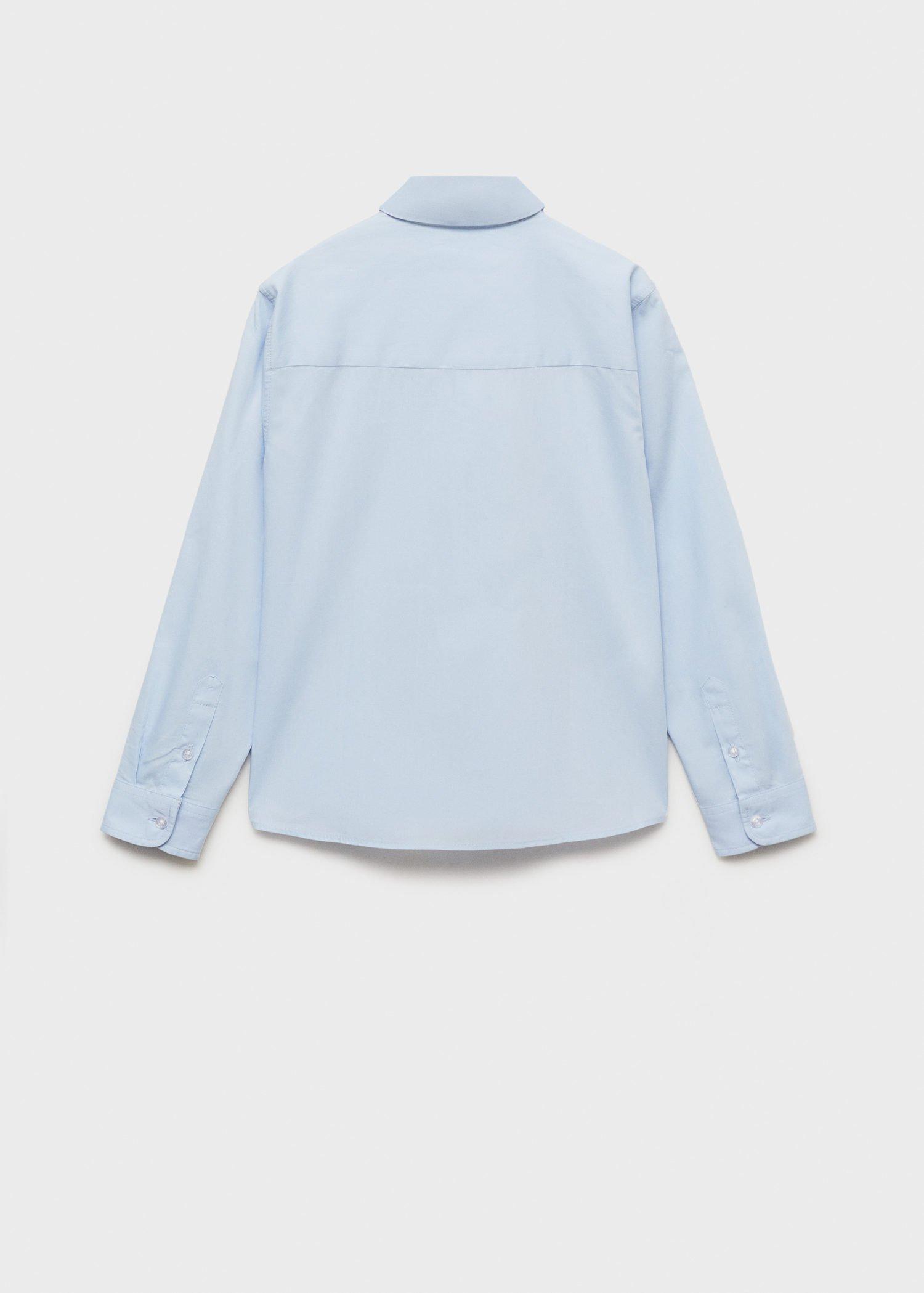 Blue Oxford Cotton Shirt, Kids Boys, Light-Pastel Blue, large image number 7