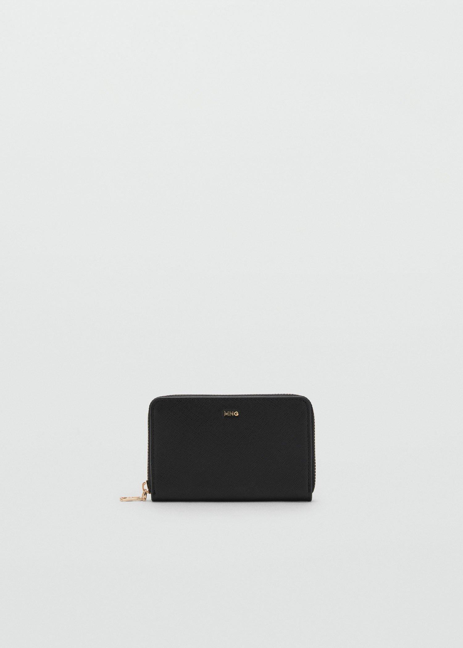 Black Saffiano-Effect Wallet, 0201_99, large image number 2