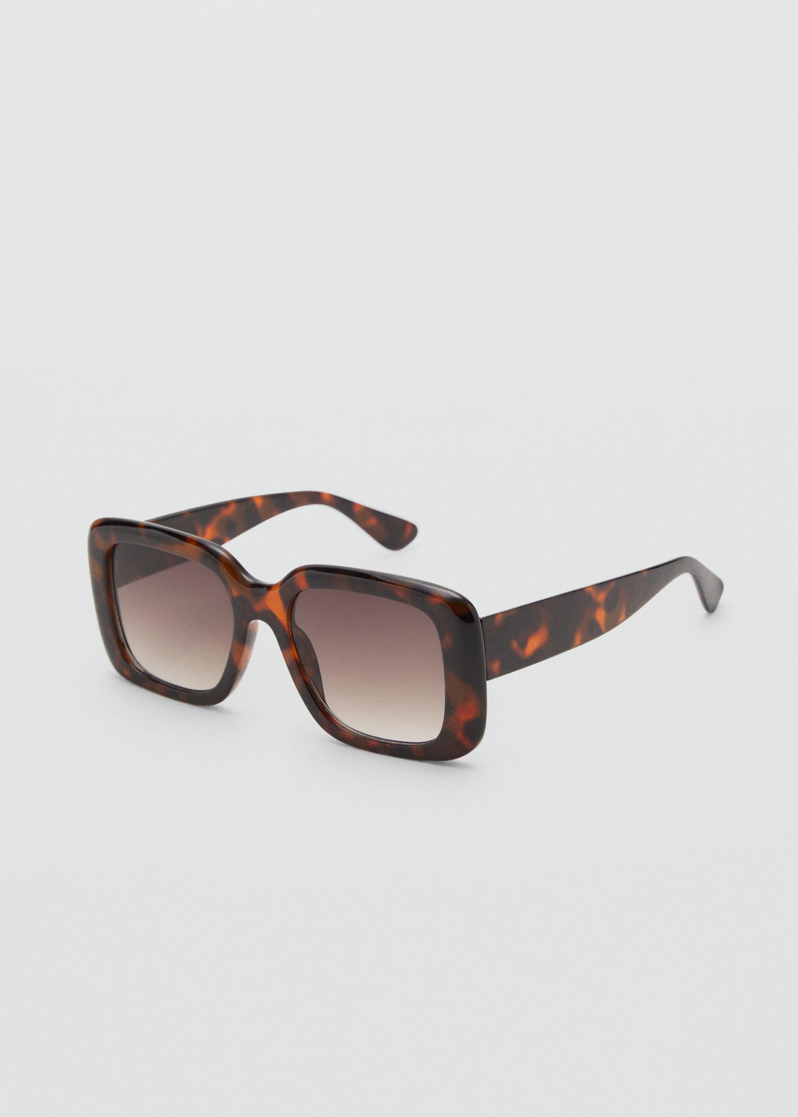Brown Squared Frame Sunglasses, 0201_32, large image number 2