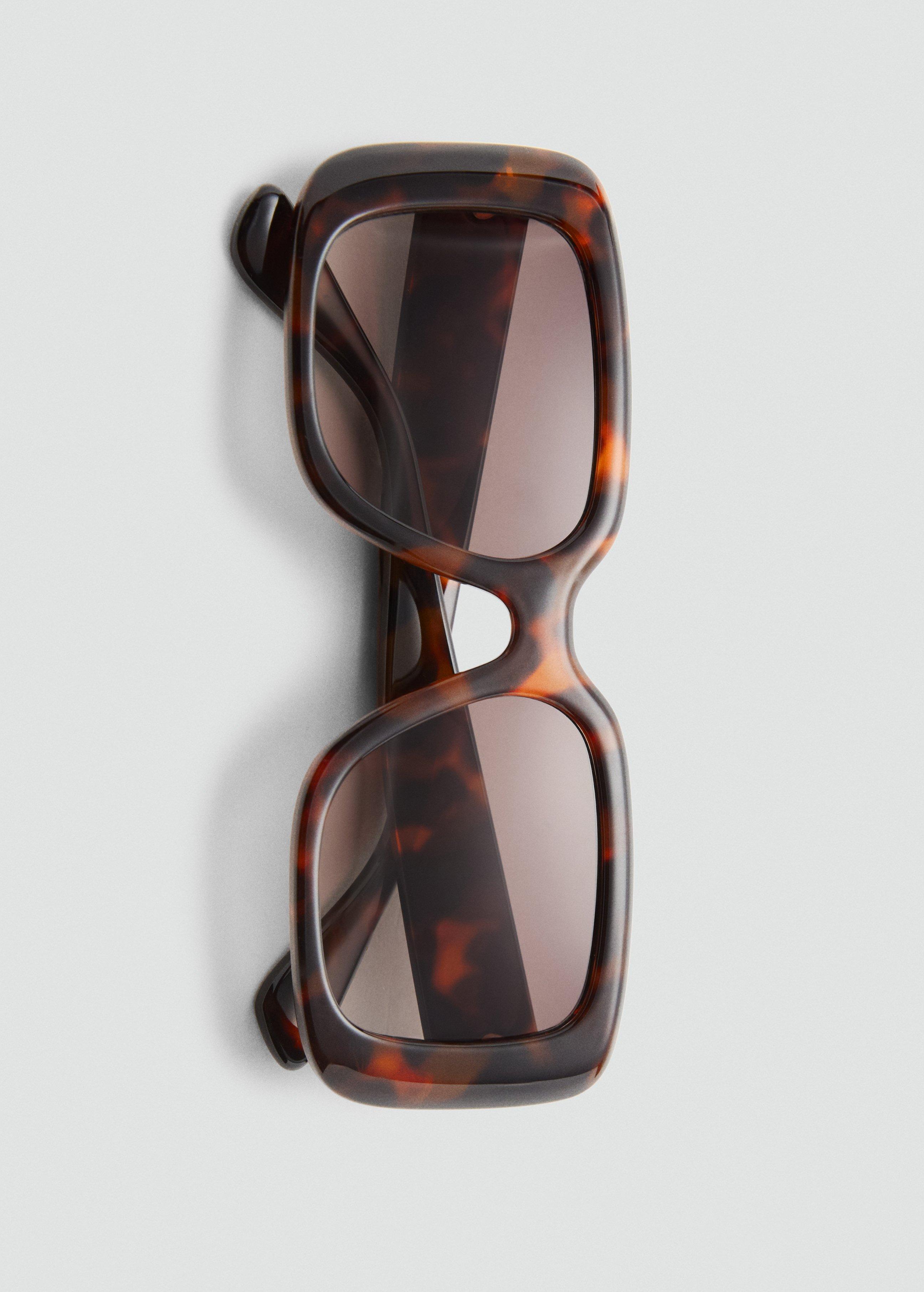 Brown Squared Frame Sunglasses, 0201_32, large image number 6