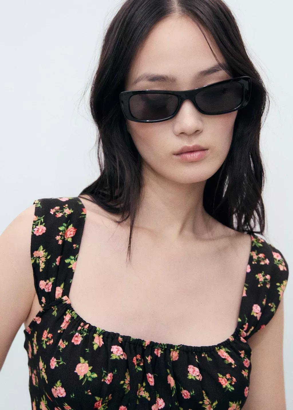 Pink Short Dress With Ruched Neckline, Pink, large image number 1