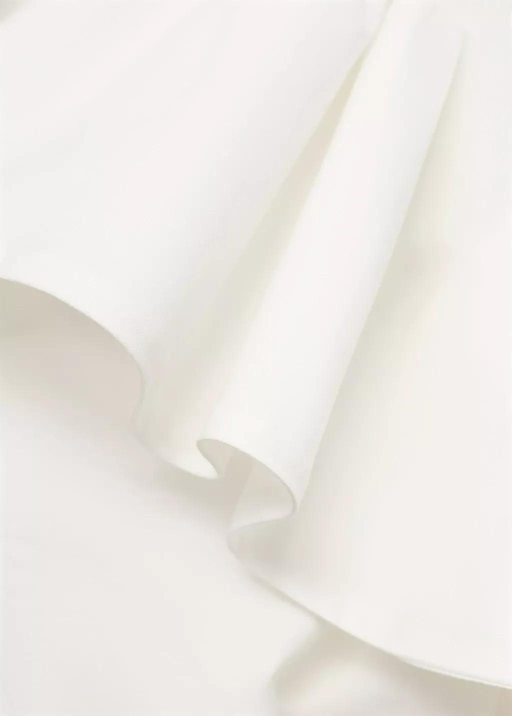 WHITE Asymmetrical dress with cut-out, , large image number 4