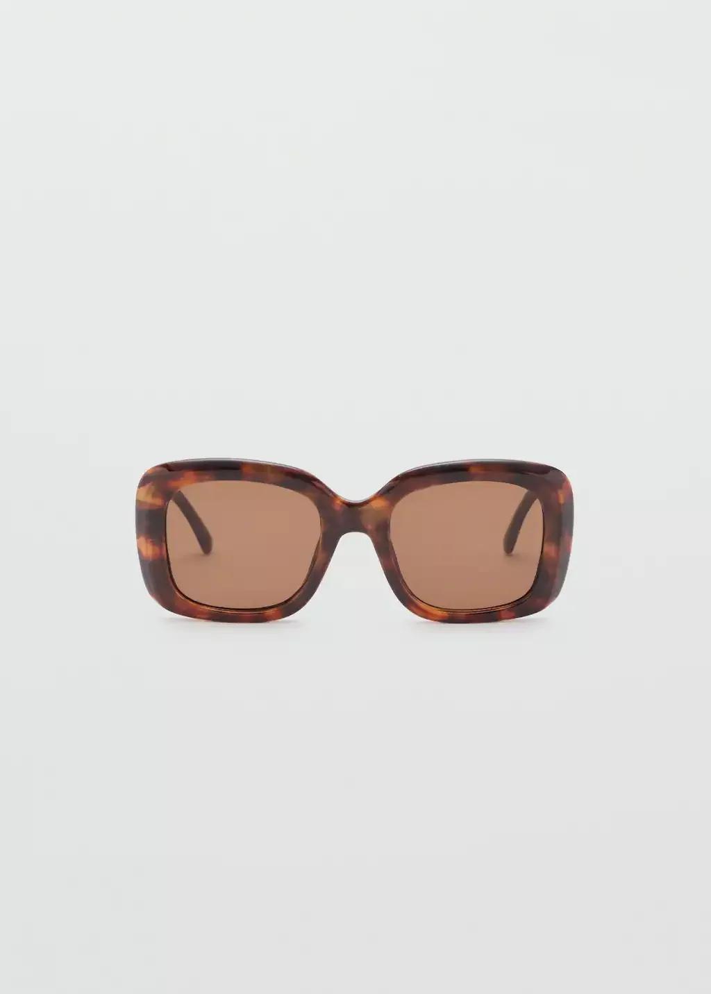 DARK BROWN Squared frame sunglasses, 0201_32, large image number 3