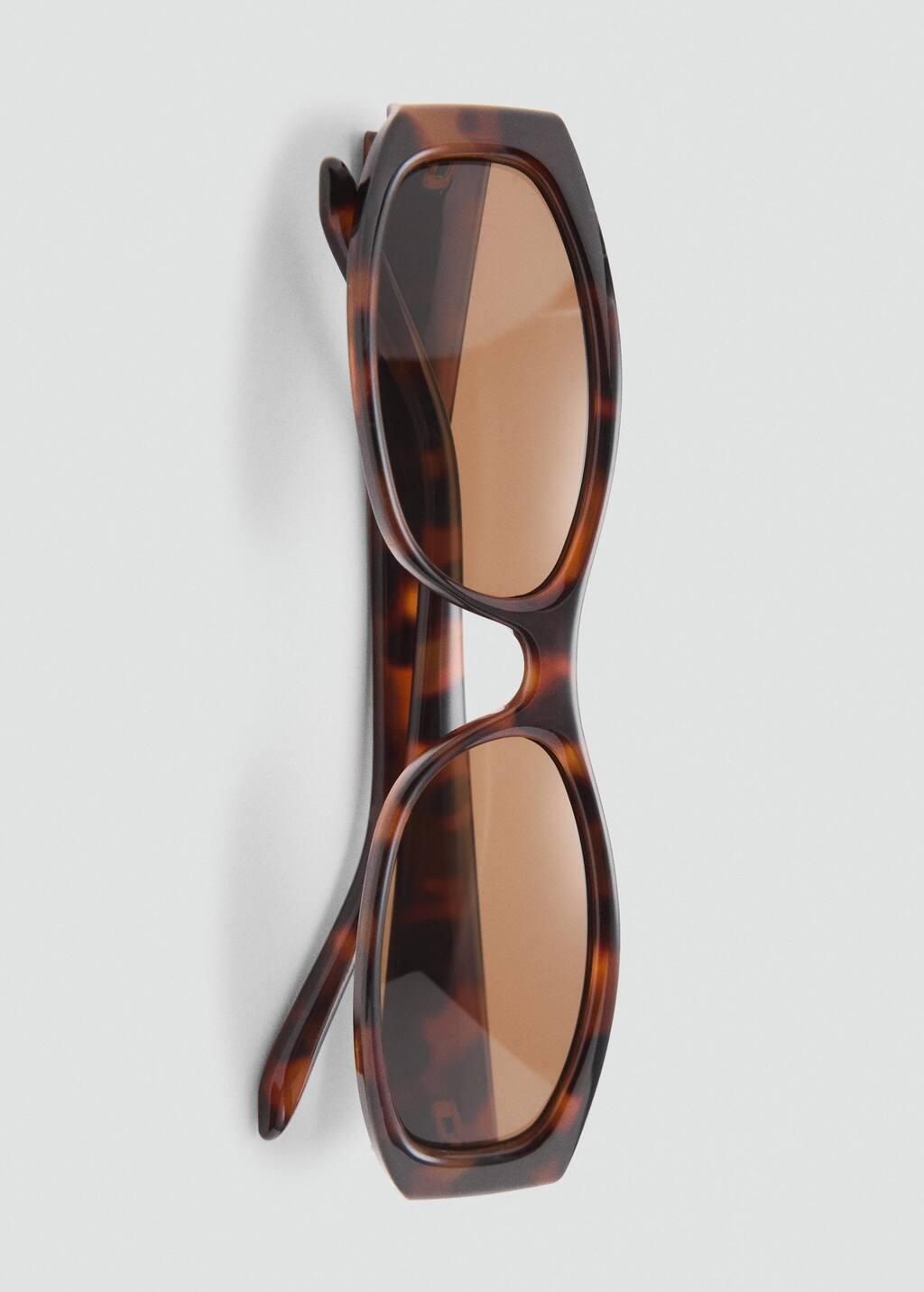 DARK BROWN Rectangular-frame sunglasses, Dark Brown, large image number 2