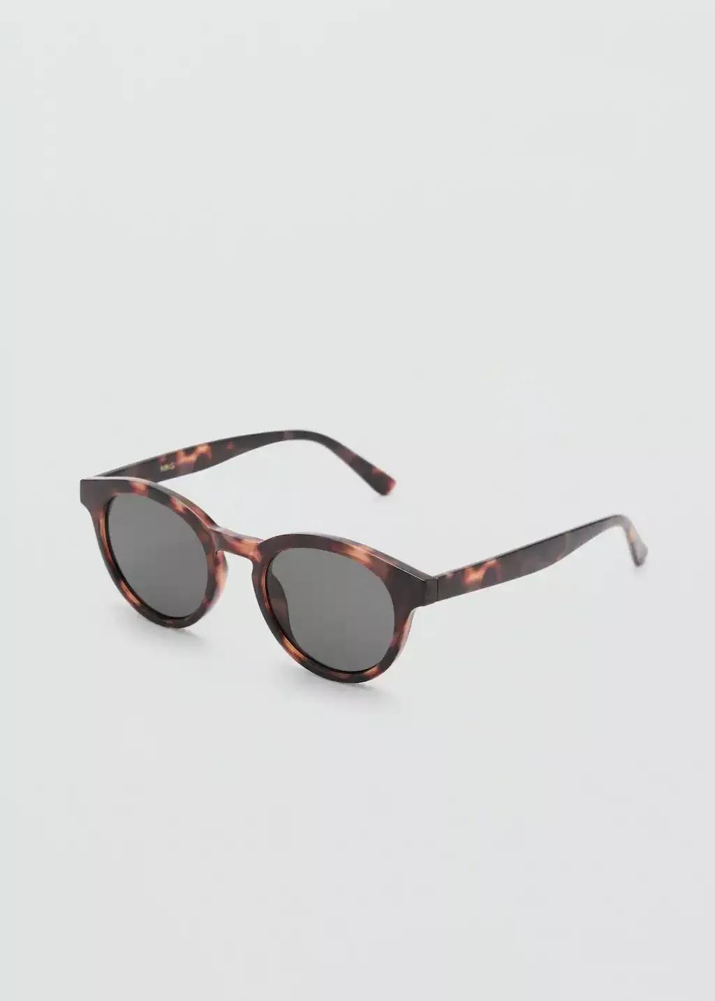 DARK BROWN Round-framed sunglasses, Dark Brown, large image number 0