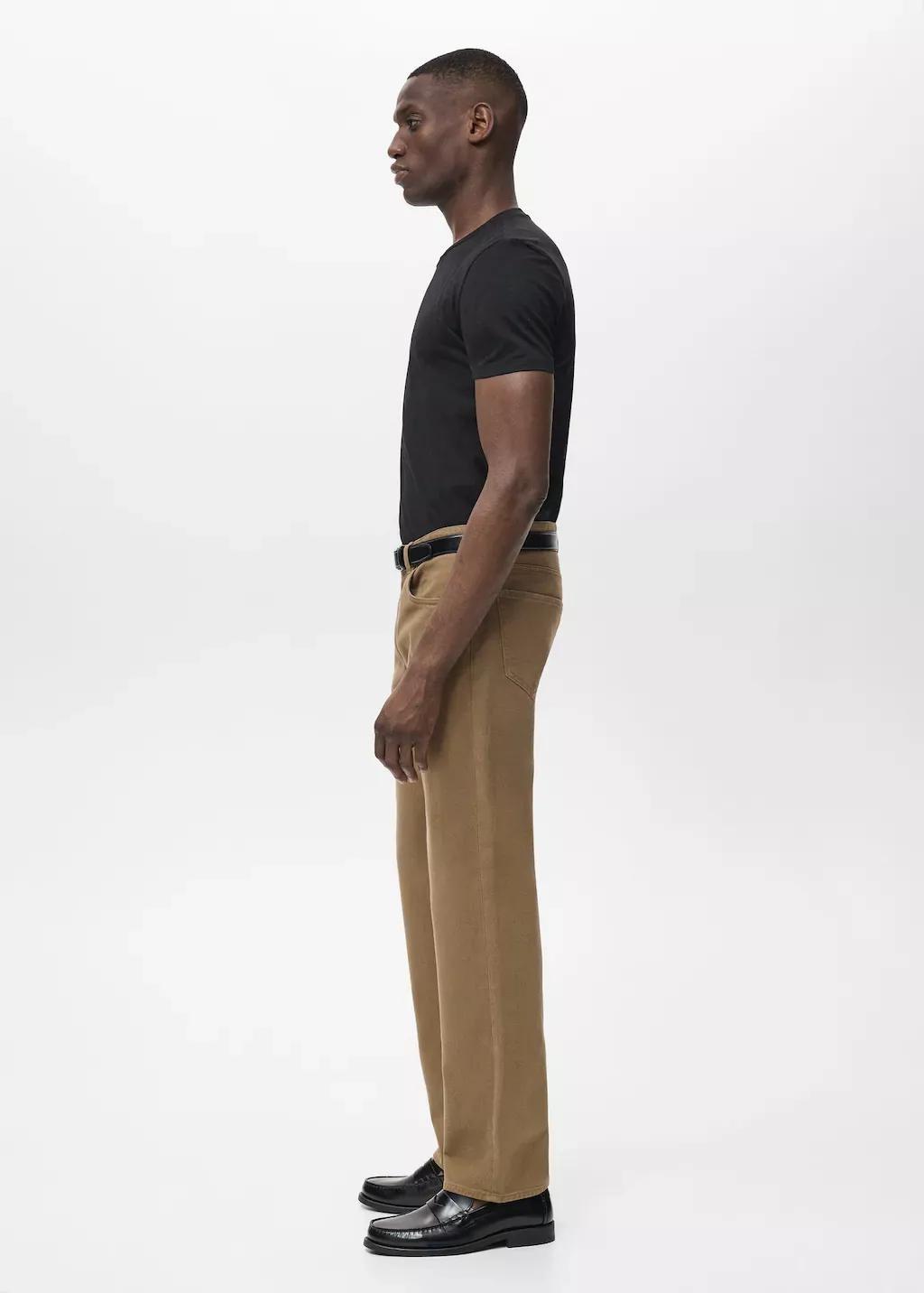 Black Stretch Cotton T-Shirt, , large image number 2