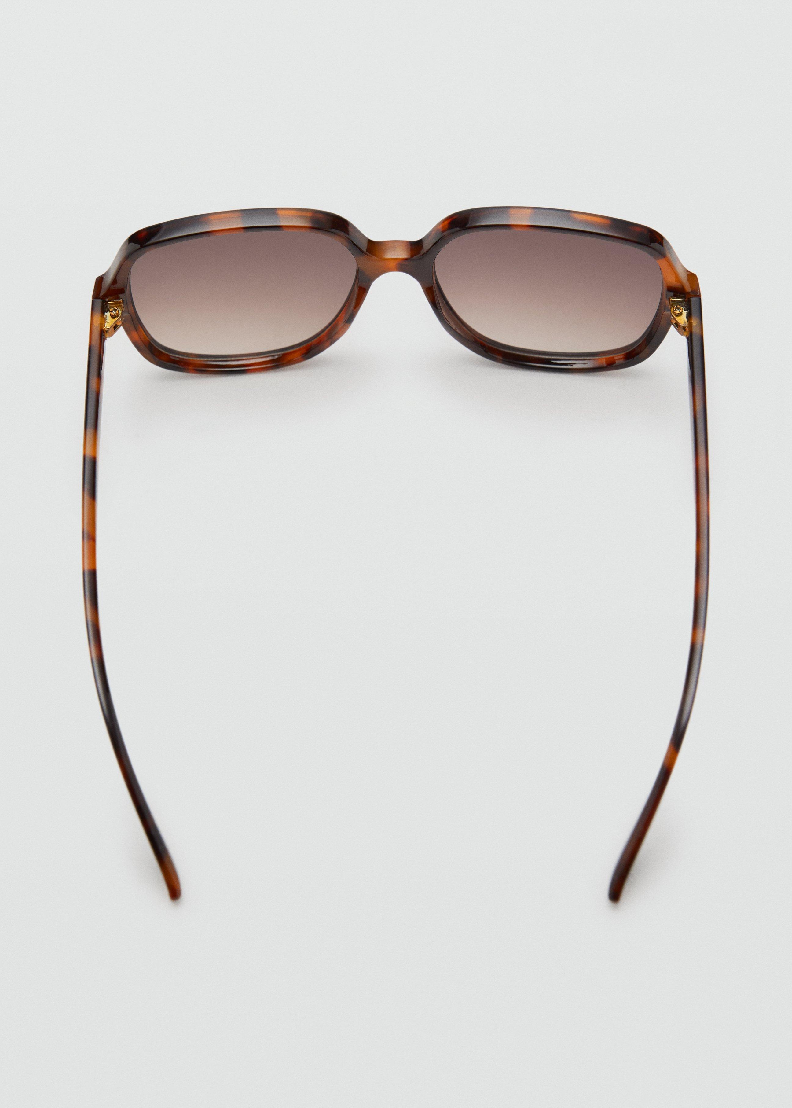 Brown Squared Frame Sunglasses, Dark Brown, large image number 4