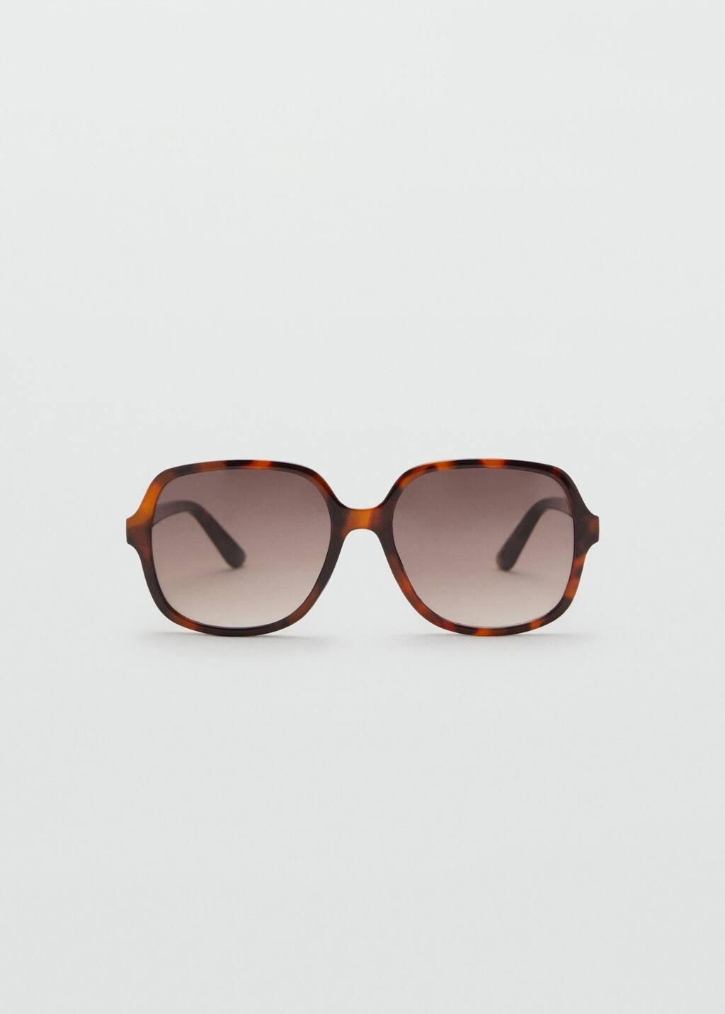 Brown Squared Frame Sunglasses, Dark Brown, large image number 7