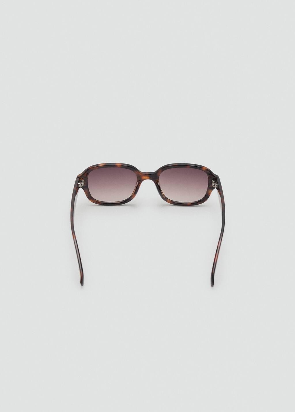 Brown Semi-Transparent Frame Sunglasses, Dark Brown, large image number 1