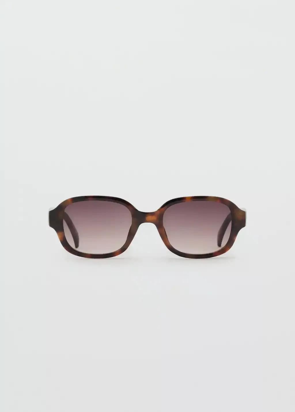 Brown Semi-Transparent Frame Sunglasses, Dark Brown, large image number 3