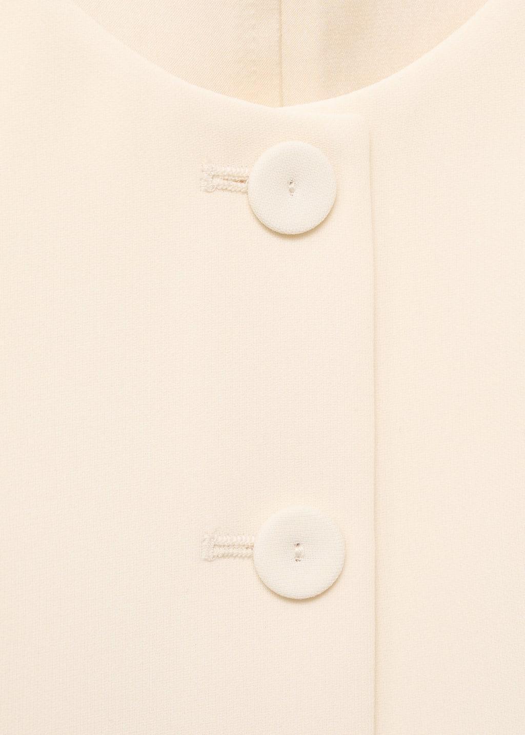 Yellow Suit Waistcoat With Buttons, Yellow, large image number 5