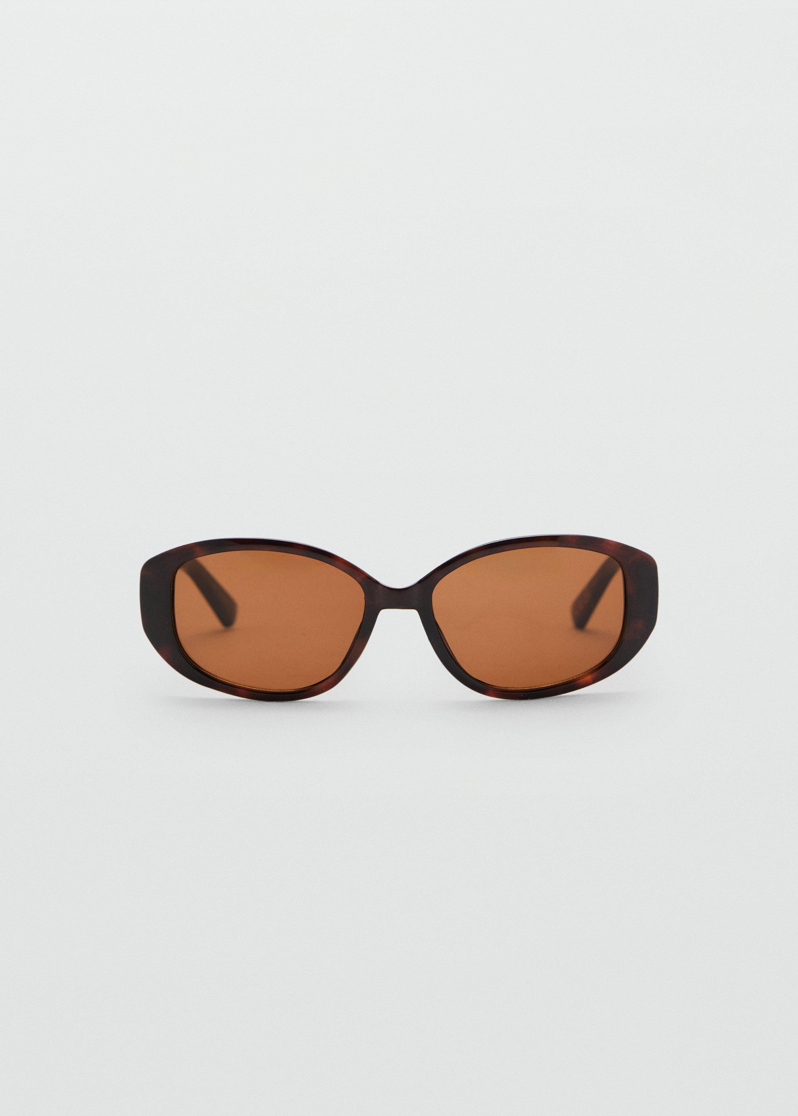 Brown Resin Frame Sunglasses, Dark Brown, large image number 0