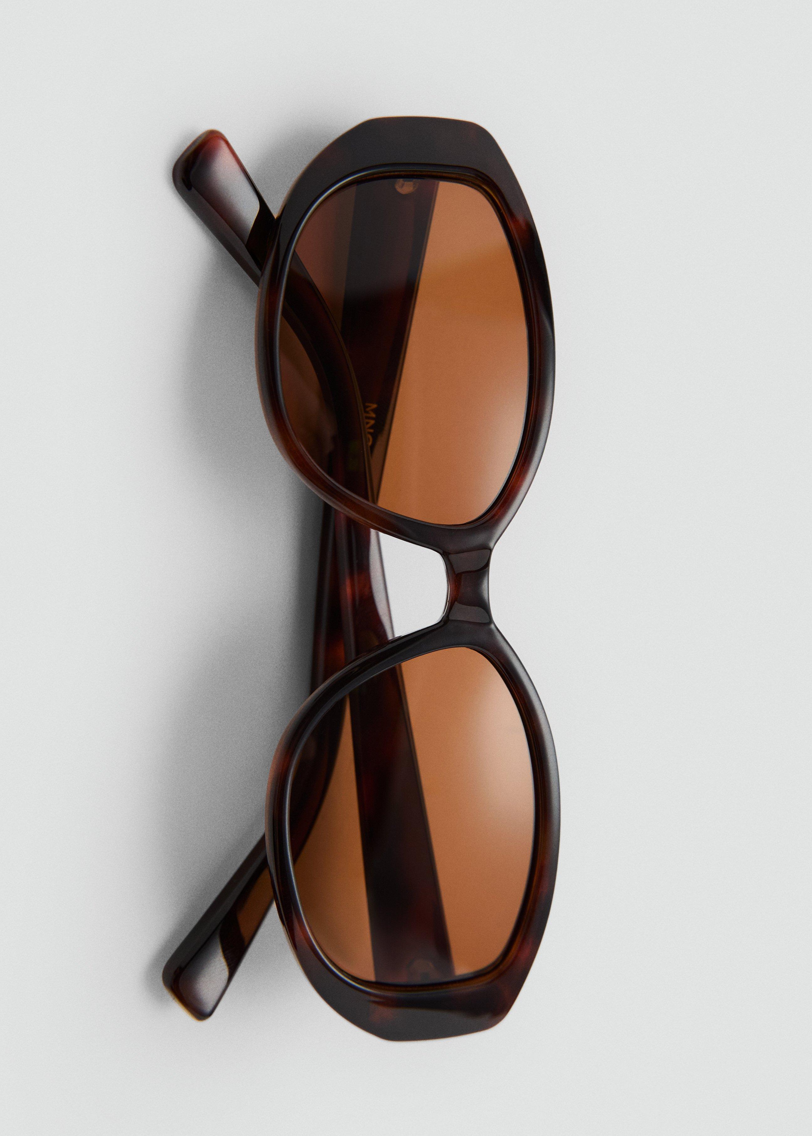 Brown Resin Frame Sunglasses, Dark Brown, large image number 3